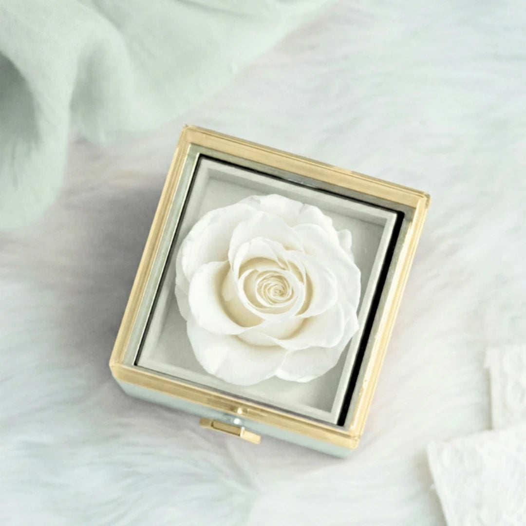 "Eternal Love" Preserved Rose with Personalized Necklace